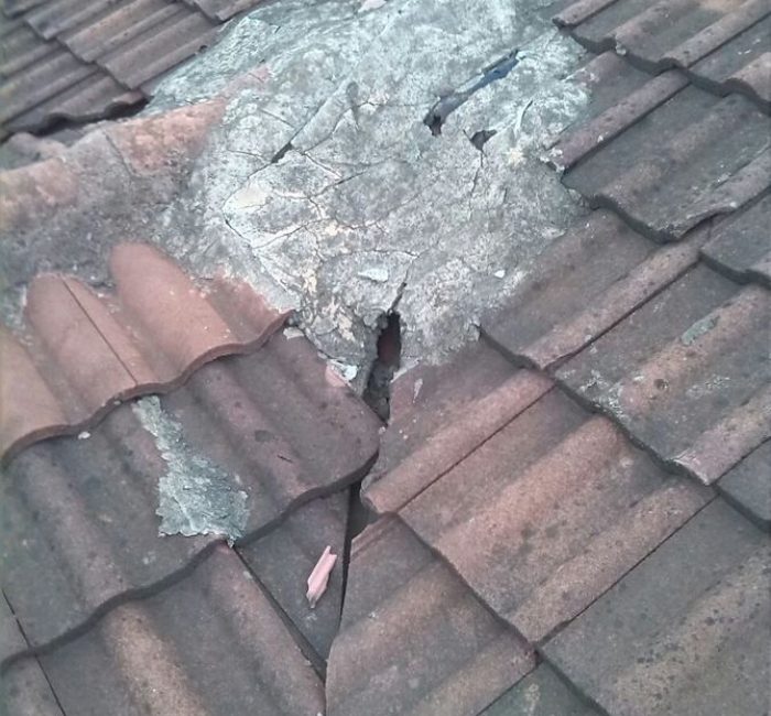 Roof leak